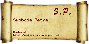 Swoboda Petra névjegykártya
